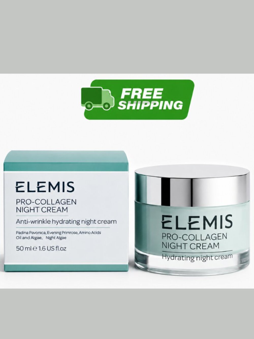 Elemis Pro-Collagen Night Cream 50ml / 1.6 oz –Anti-Wrinkle Hydrating Face Cream